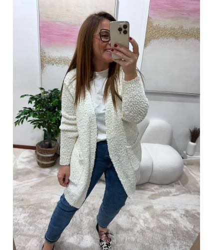 Cardigan Suecia crudo