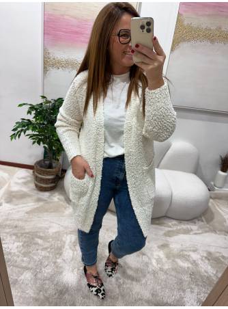 Cardigan Suecia crudo 