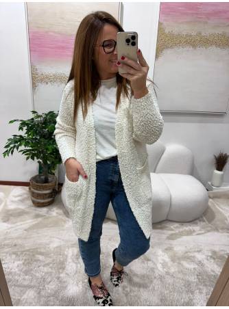 Cardigan Suecia crudo 