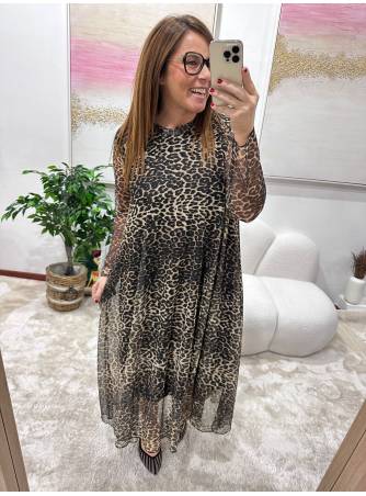 Vestido Osaka animal print