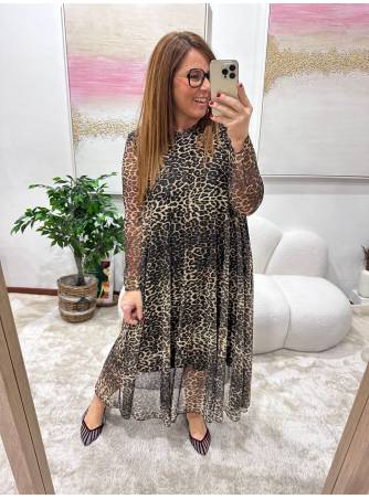 Vestido Osaka animal print