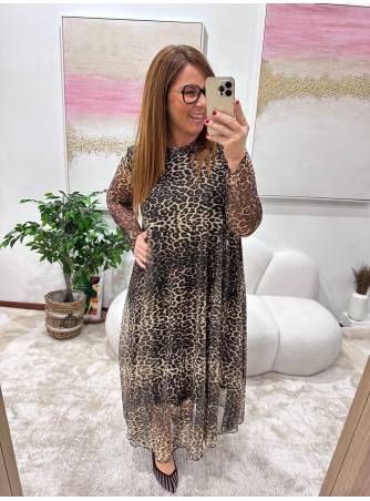 Vestido Osaka animal print