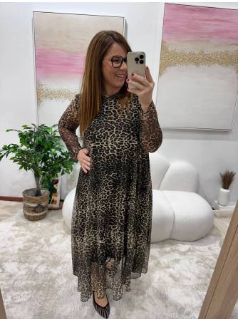 Vestido Osaka animal print