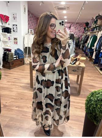 Vestido Kira animal print