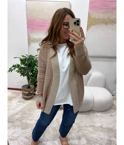 Cardigan Deep Camel 