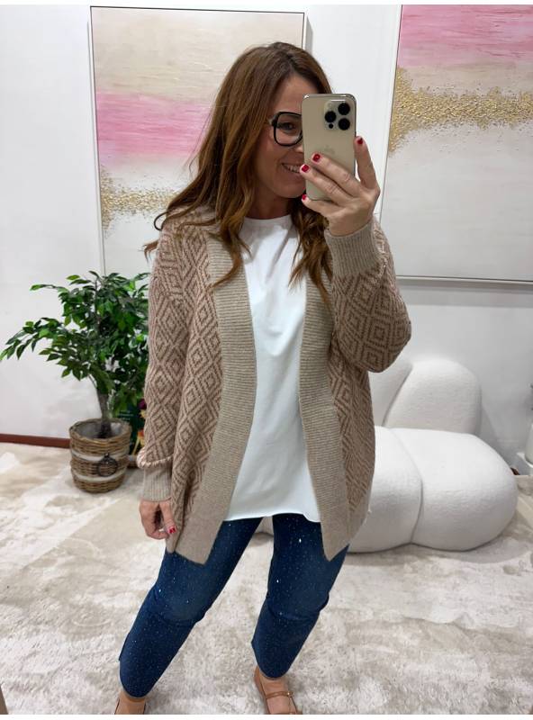 Cardigan Deep Camel 