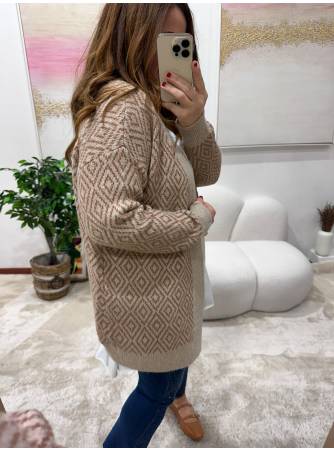 Cardigan Deep Camel 