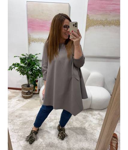 Blusa Mariam taupe