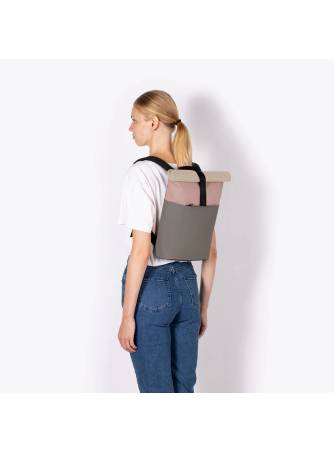 Mochila Hajo Macro Backpack Rose-Dark grey