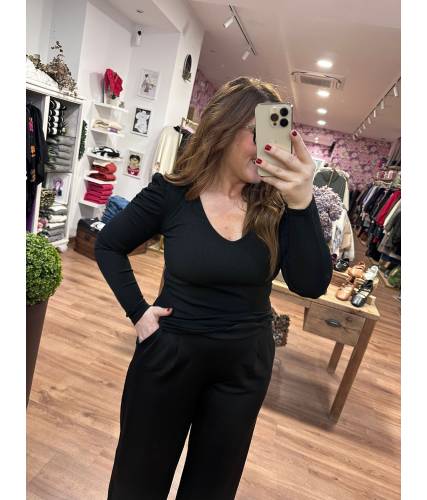 Blusa Estela negra