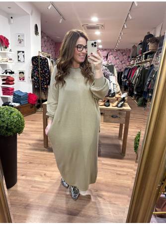 Vestido Marta Camel