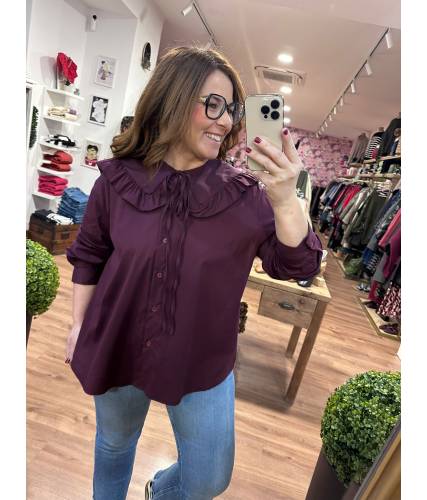 Blusa Violeta Burdeos