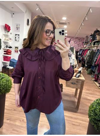 Blusa Violeta Burdeos