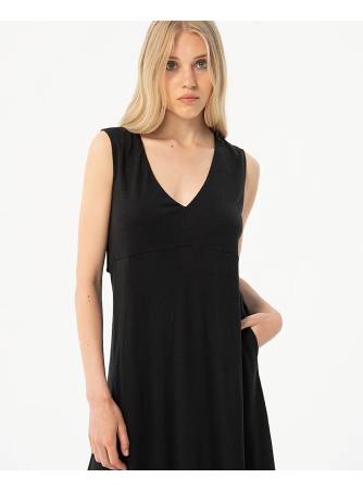 Vestido Nawi sin mangas negro 