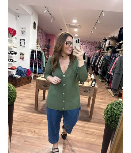 Cardigan Elle verde