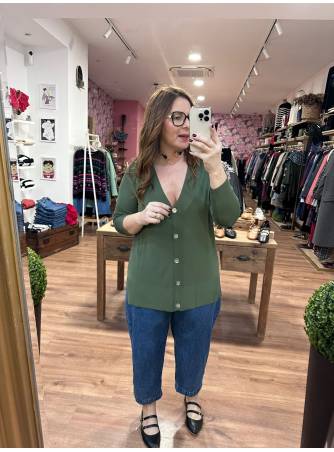 Cardigan Elle verde