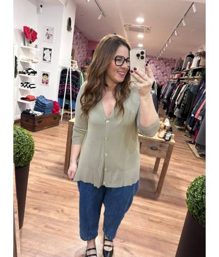 Cardigan Elle taupe