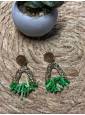 Pendientes sandalo verde